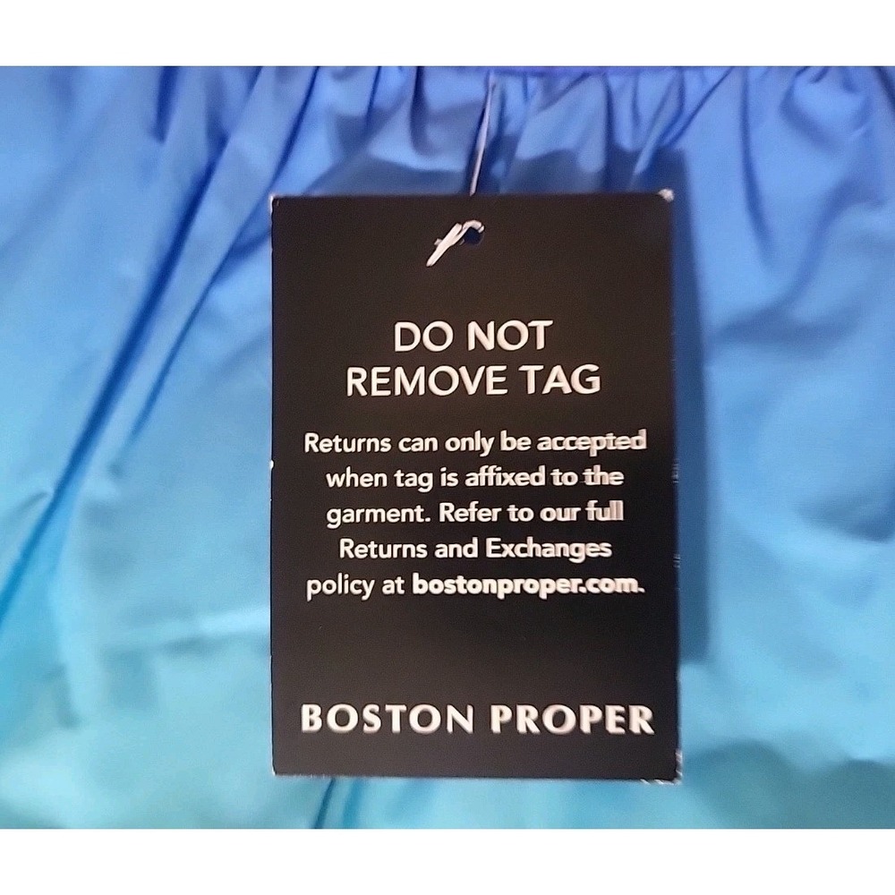 Boston Proper 4 S NWT Cotton Poplin Skirt Seascape Yacht Sailboat Novelty Preppy - Picture 4 of 6